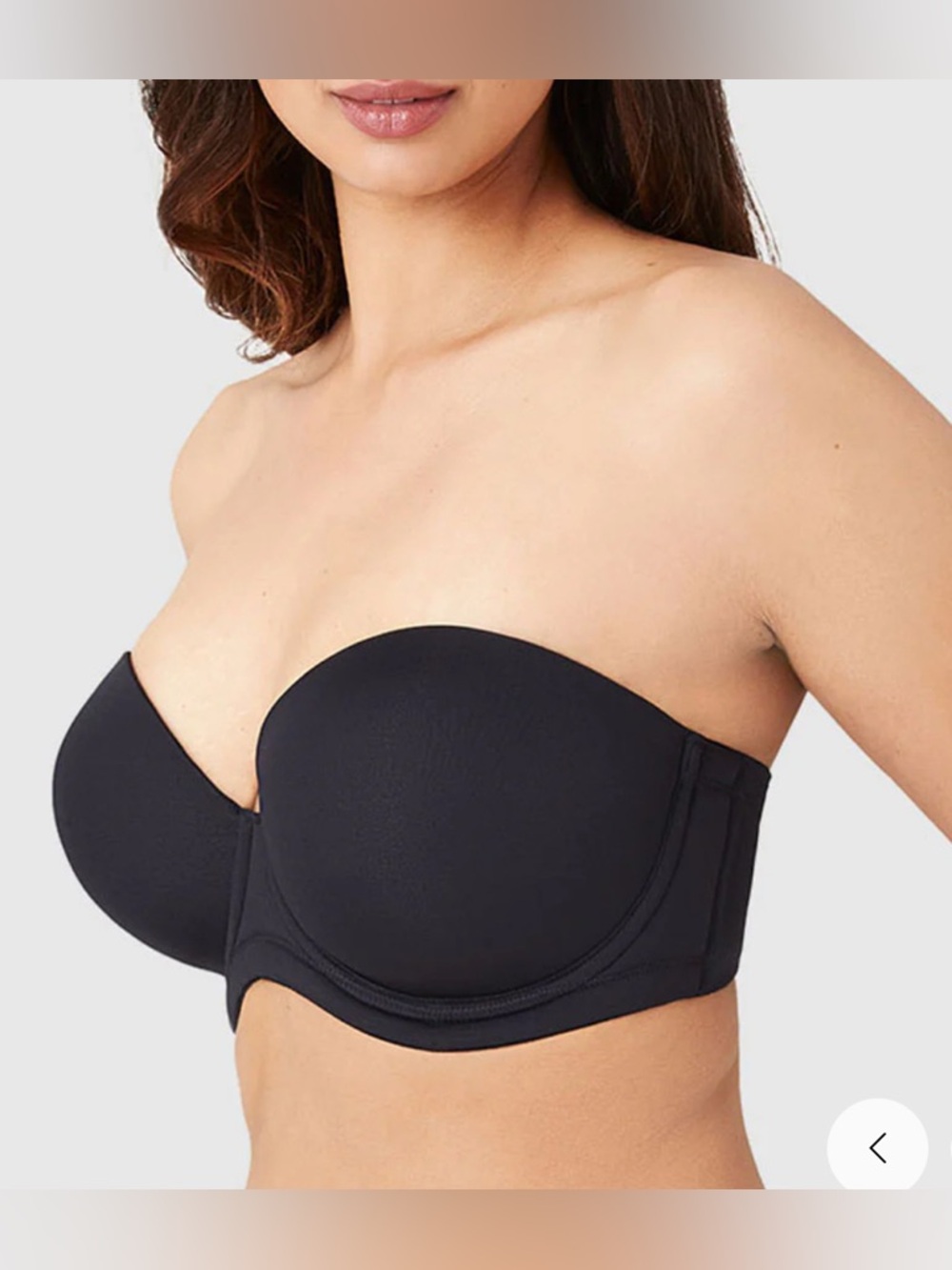 Wacoal 32DD Red Carpet Strapless Bra Underwire 854119 stretch foam cups